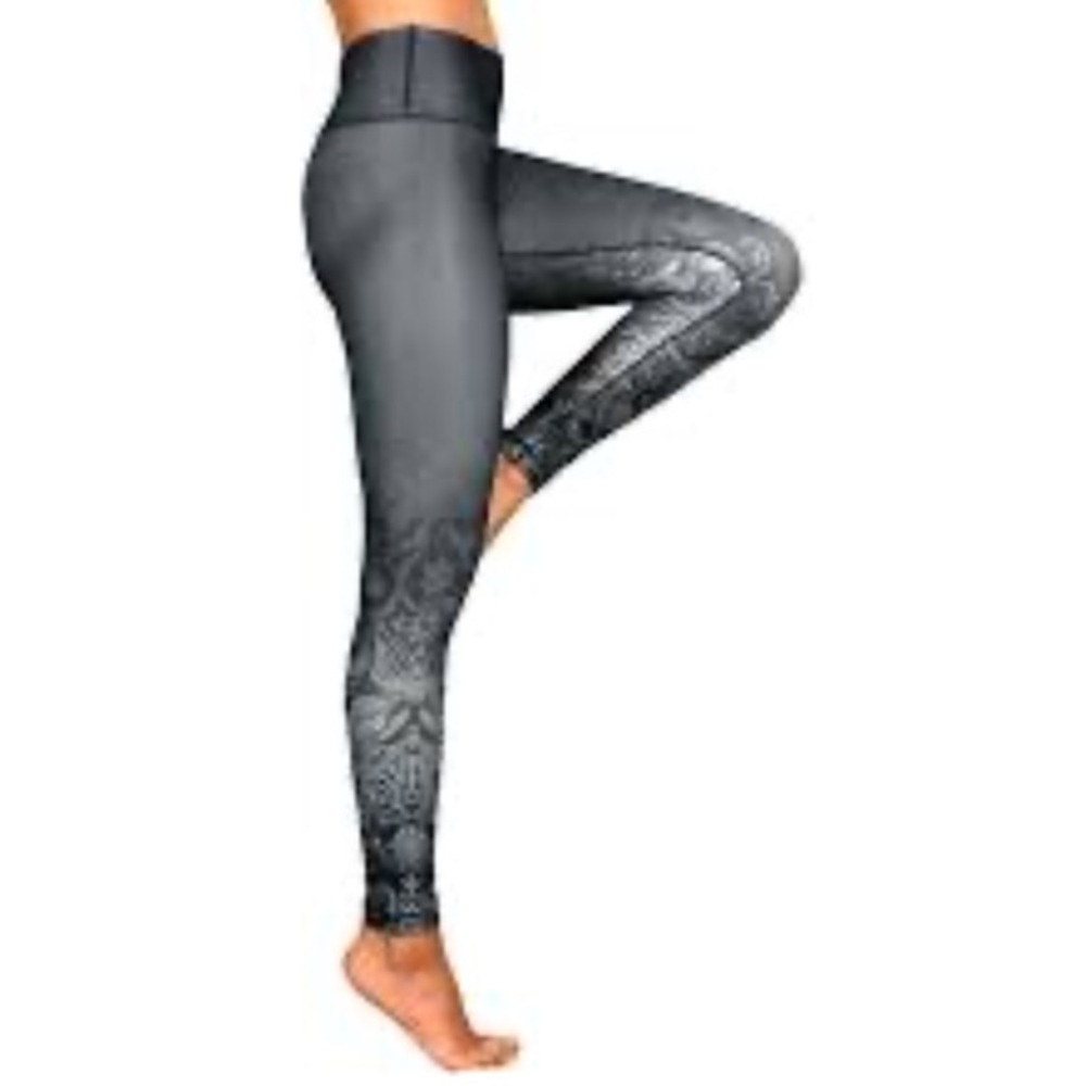 BODYNOVA NIYAMA LEGGINGS KISS HIGH WAISTED PIERRESGray High-Waist Leggings S